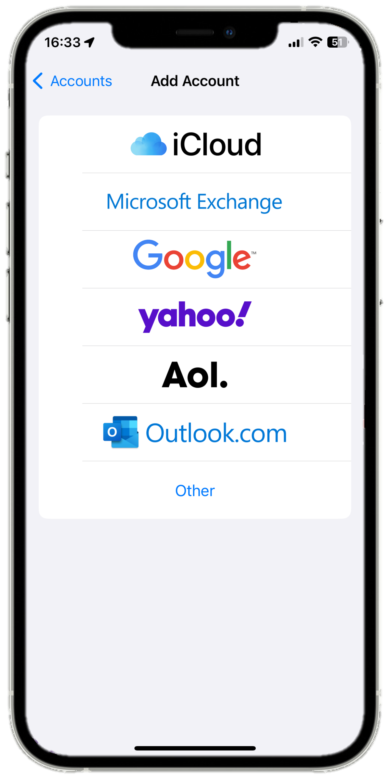 iOS 17 - Settings - Mail - Accounts - Add Account.png