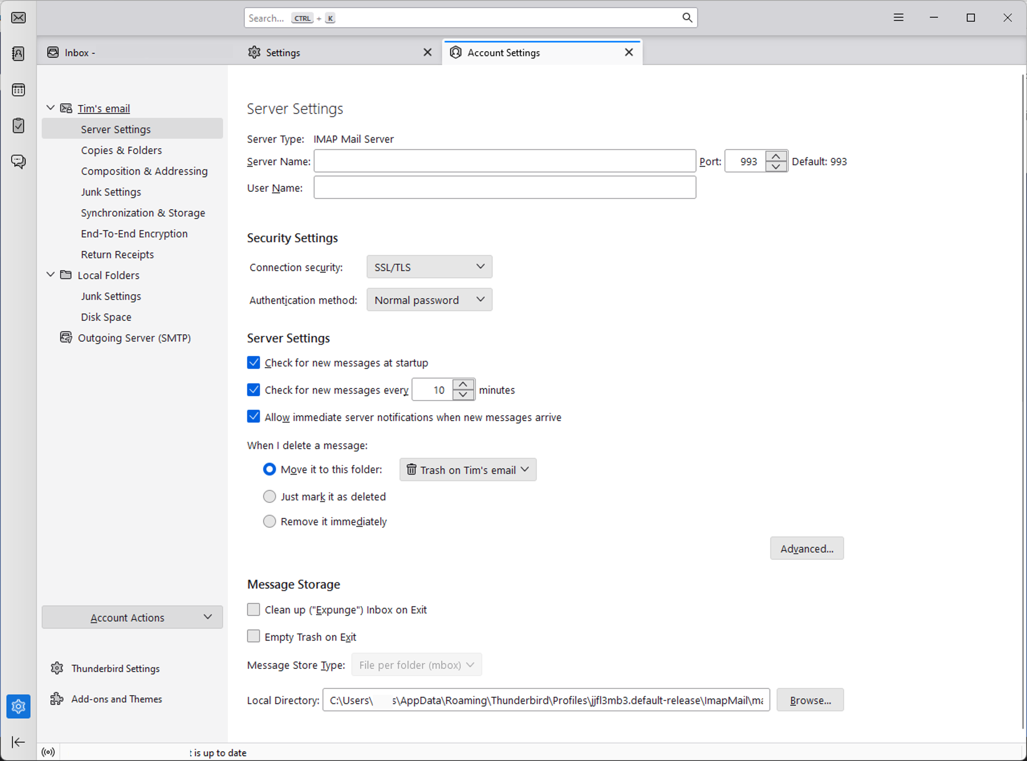 Windows - Thunderbird - Settings - Account Settings.png