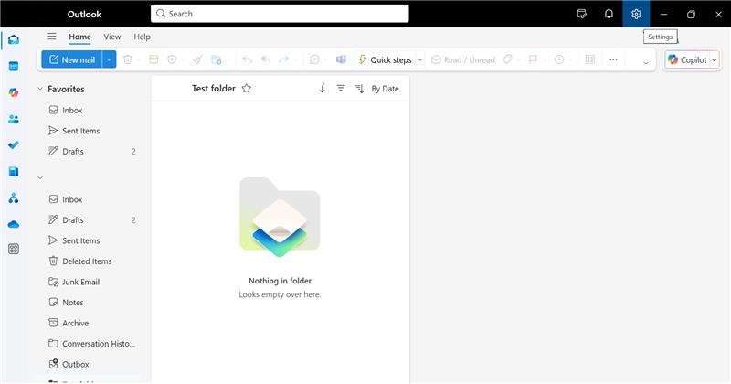 How to check quota information using Outlook New - Settings Navigation.jpg