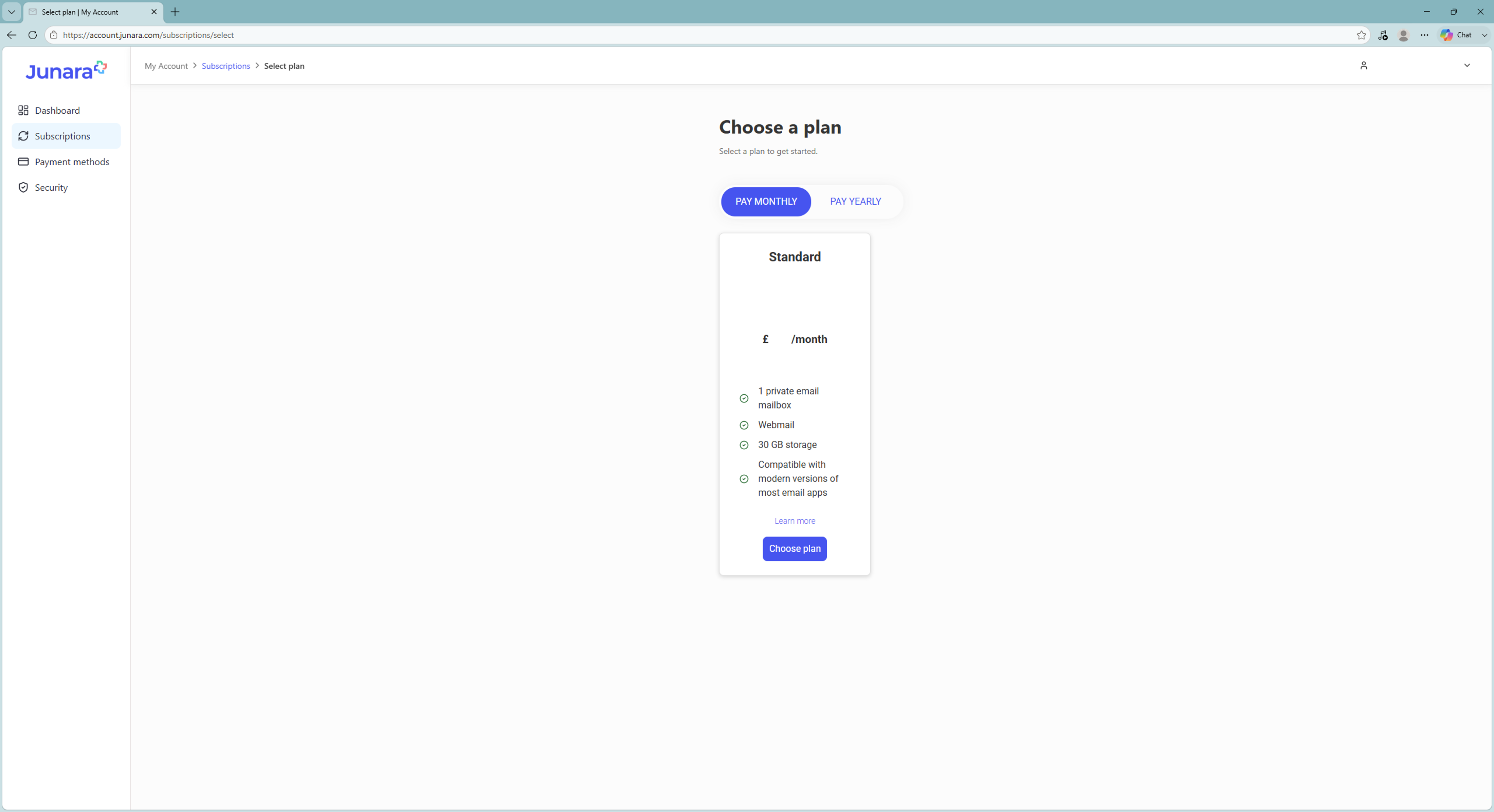 Zendesk Guide - How to select a subscription plan - V2 Choose plan.png