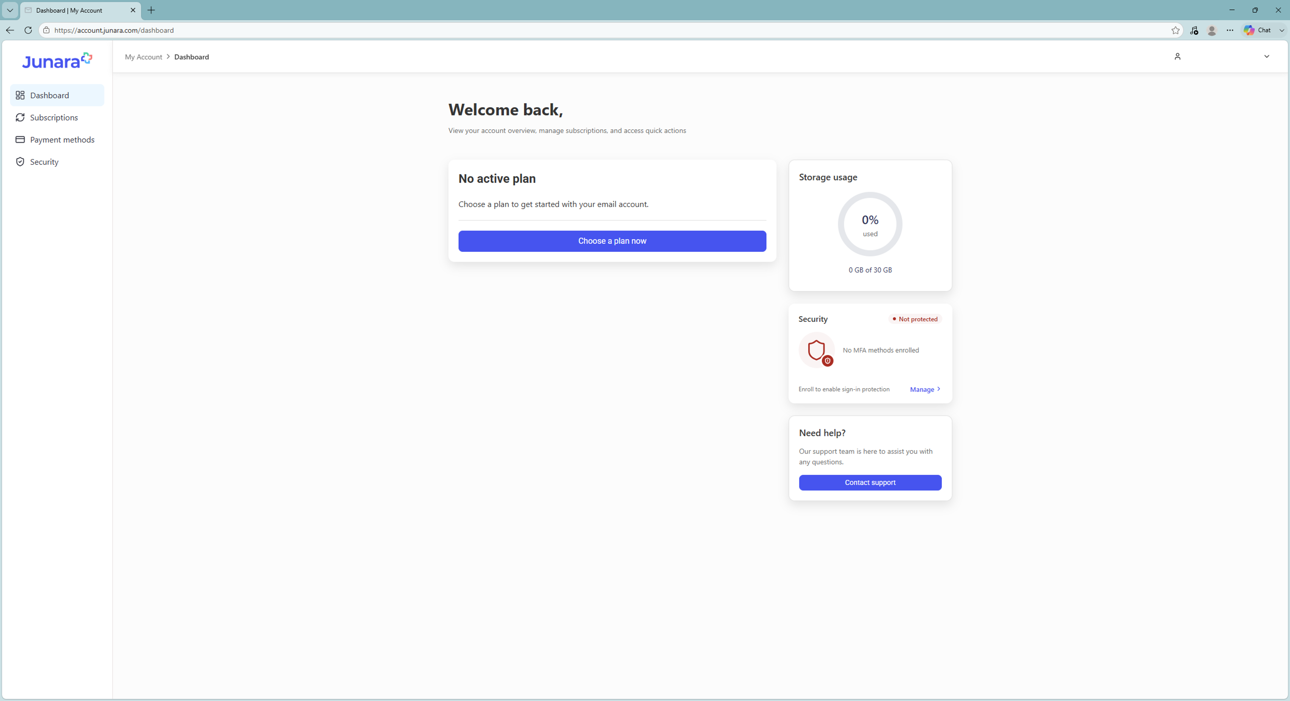 Zendesk Guide - How to select a subscription plan - V2 dashboard.png