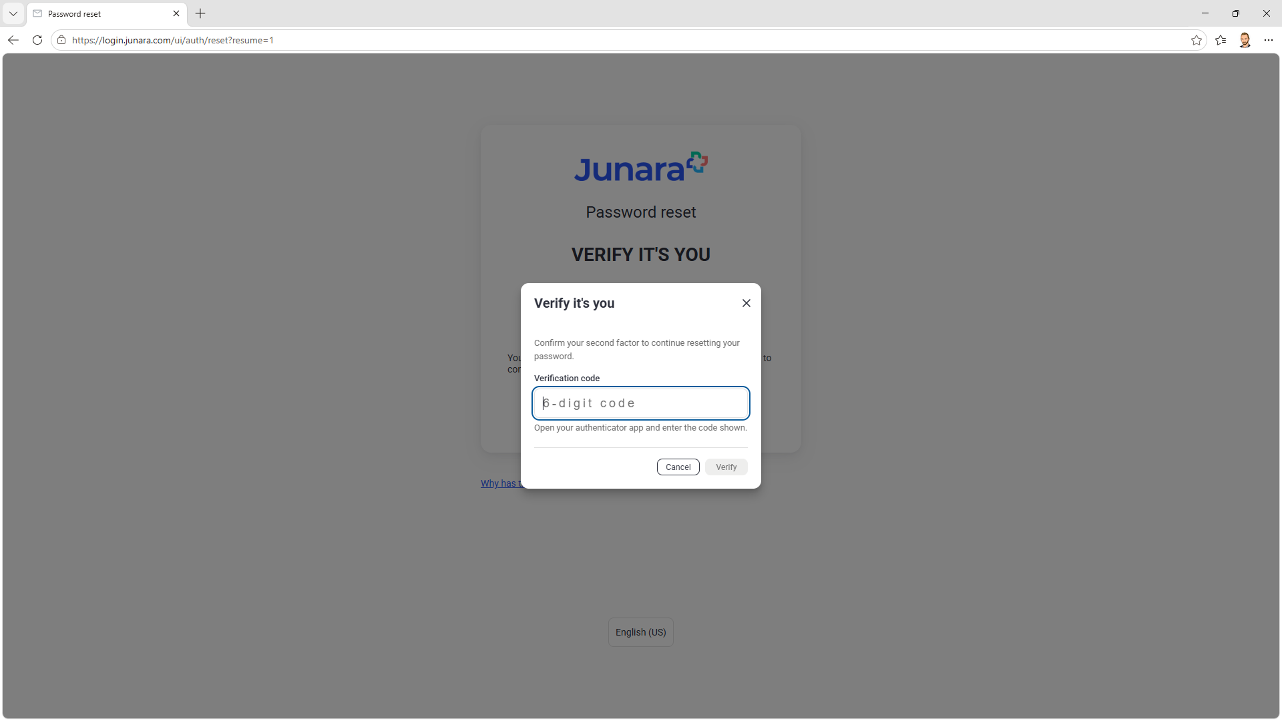 Forgot password - Enter Authenticator code.png