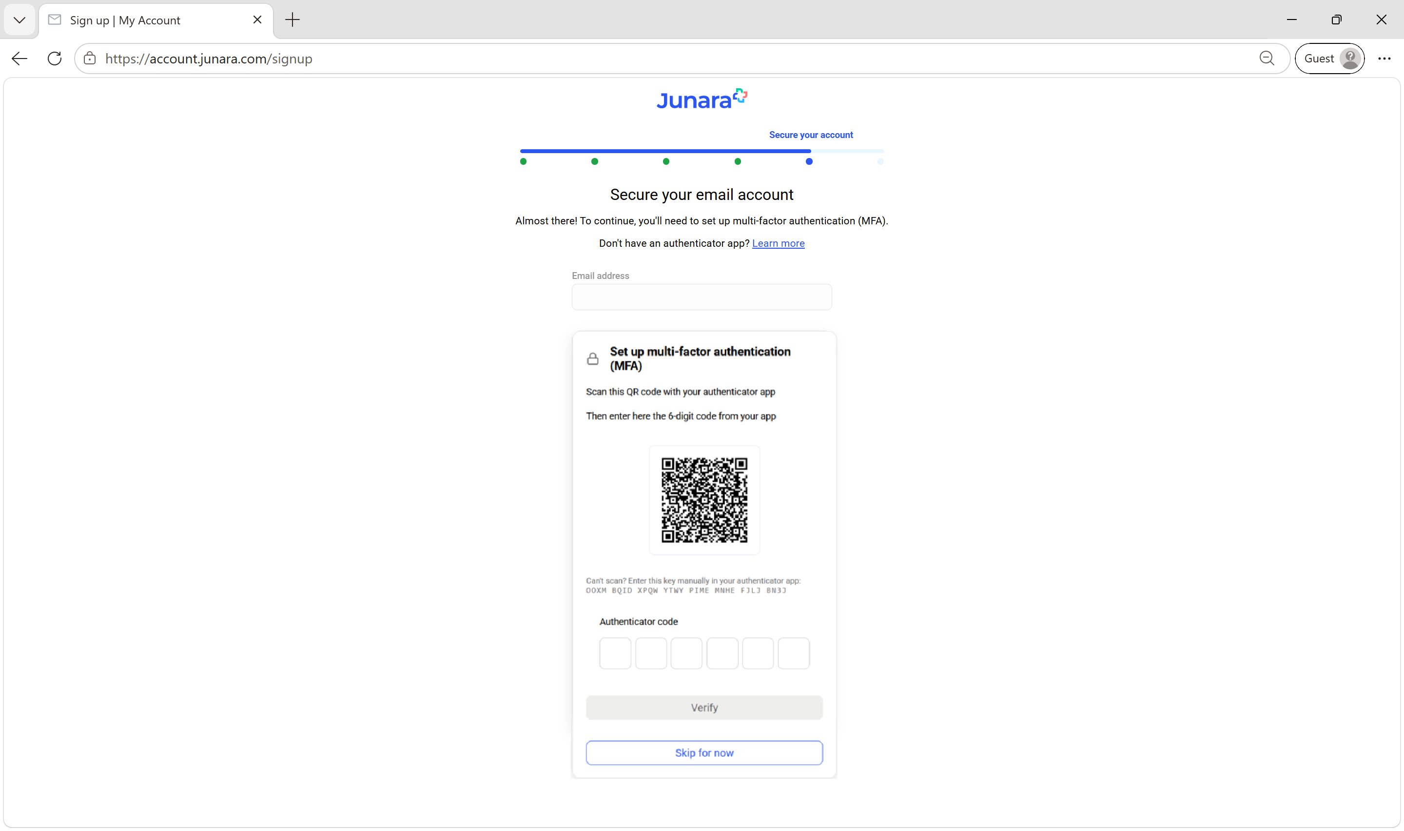 9-10 Secure your account (second setup mfa) SKIP FOR NOW.png